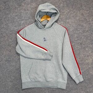 Drake OVA Ivy League Hoodie Sweatshirt Adult Small Center Owl Logo Gray Red Rare